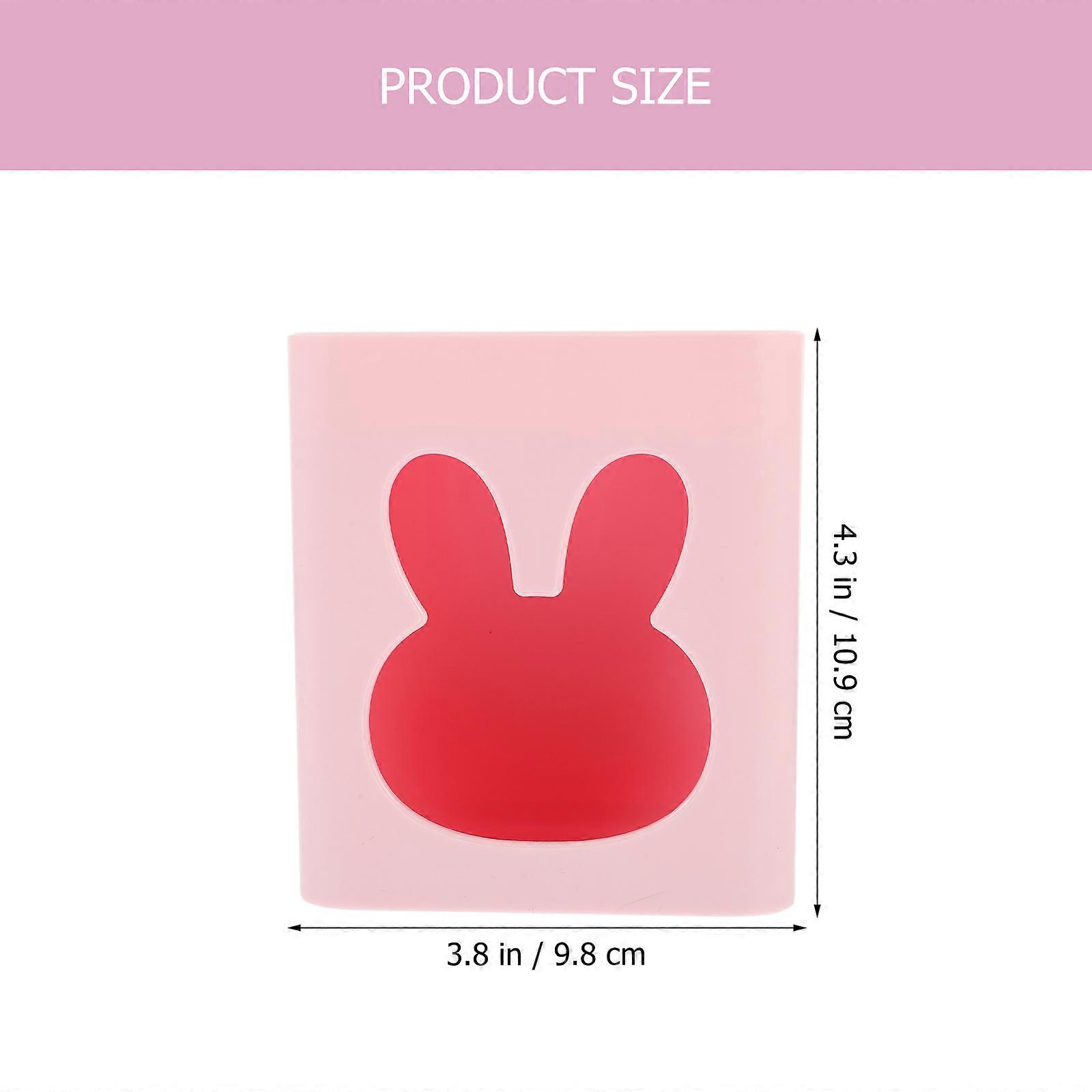 Office Rabbit Pen Holder Pink for Desktop Multi-Function Pen Storage