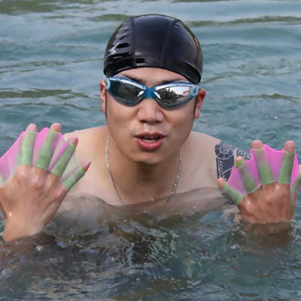 1 Pair Silicone Swimming Hand bed Silicone Swim Gear Fins Hand