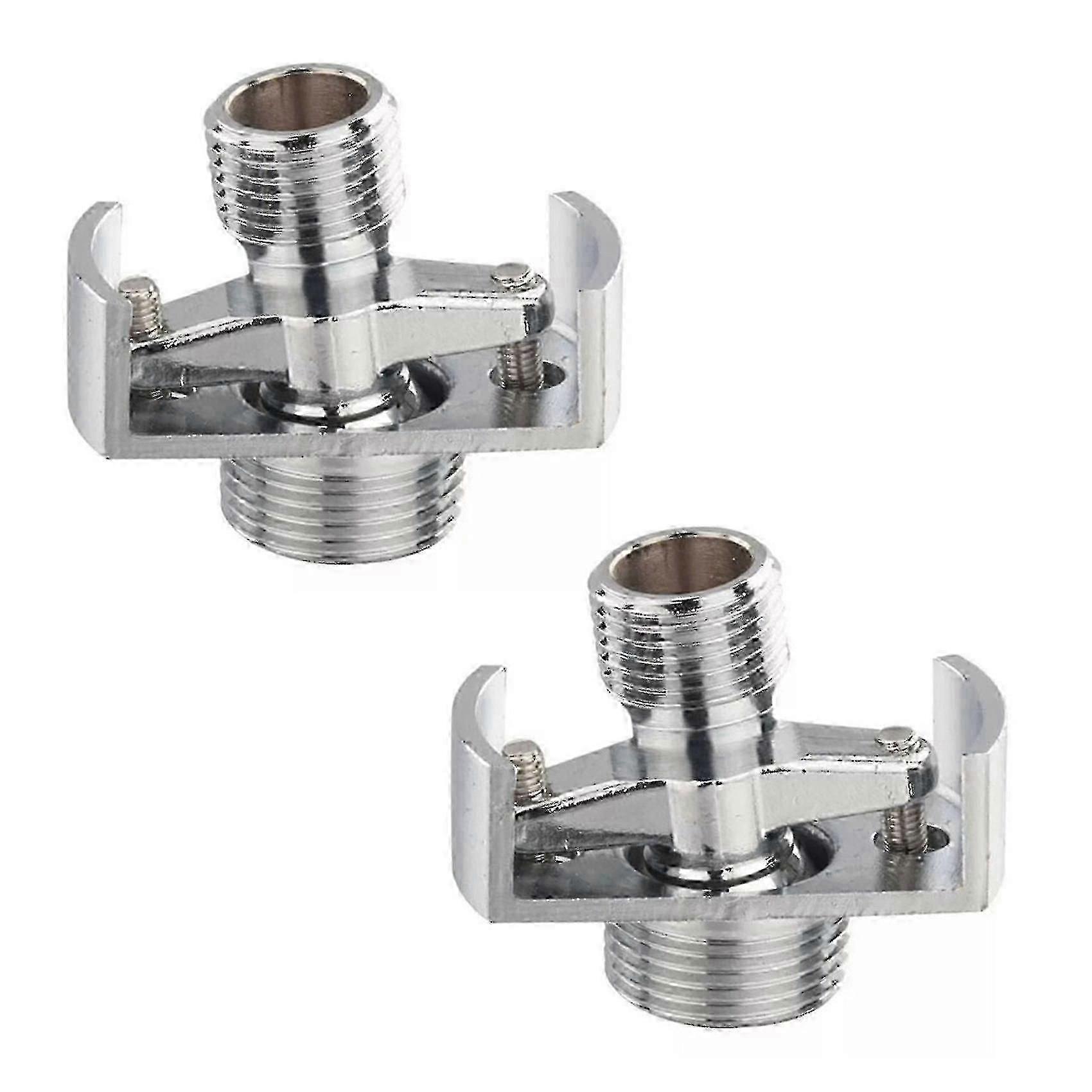 Copper Shower Head Angled Foot with Adjustable Intake Pipe 2 Pieces