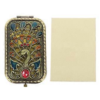 Portable Dual-Sided Cosmetics Mirror Folding Mirror for Females