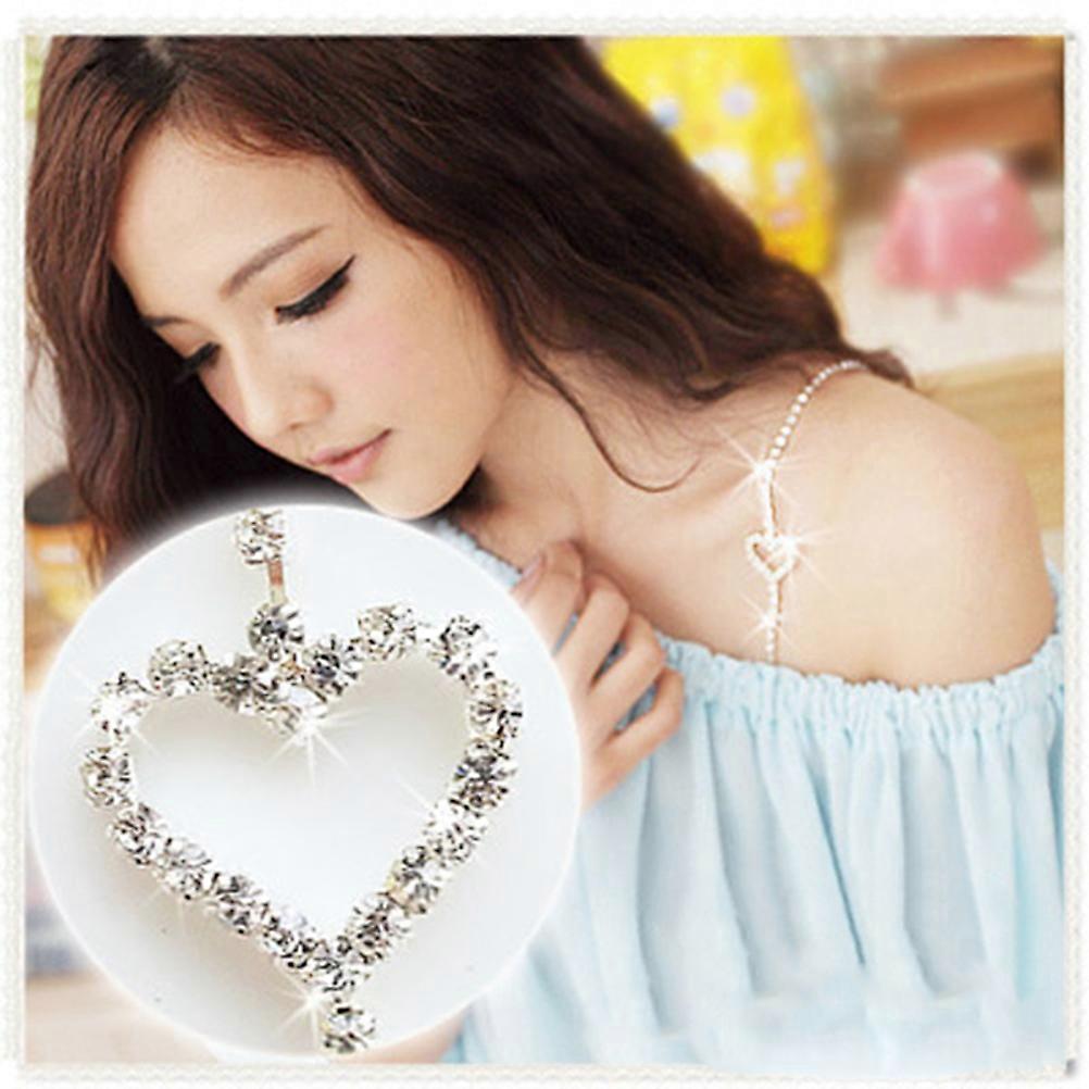 Rhinestone Bra Straps Decorative Dual-Chain Straps Replacement