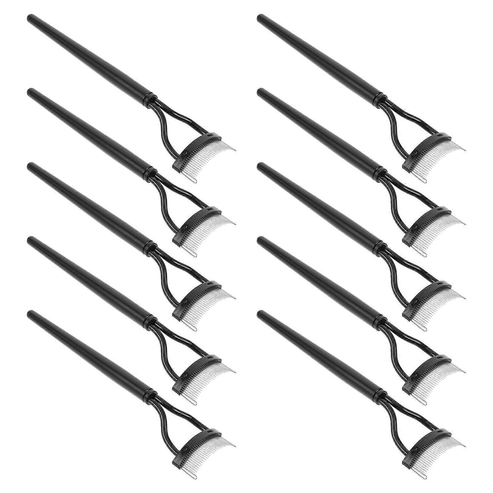 Eyelash Comb Fine Eyelash Comb Separating Tool for Makeup 10Pcs Set
