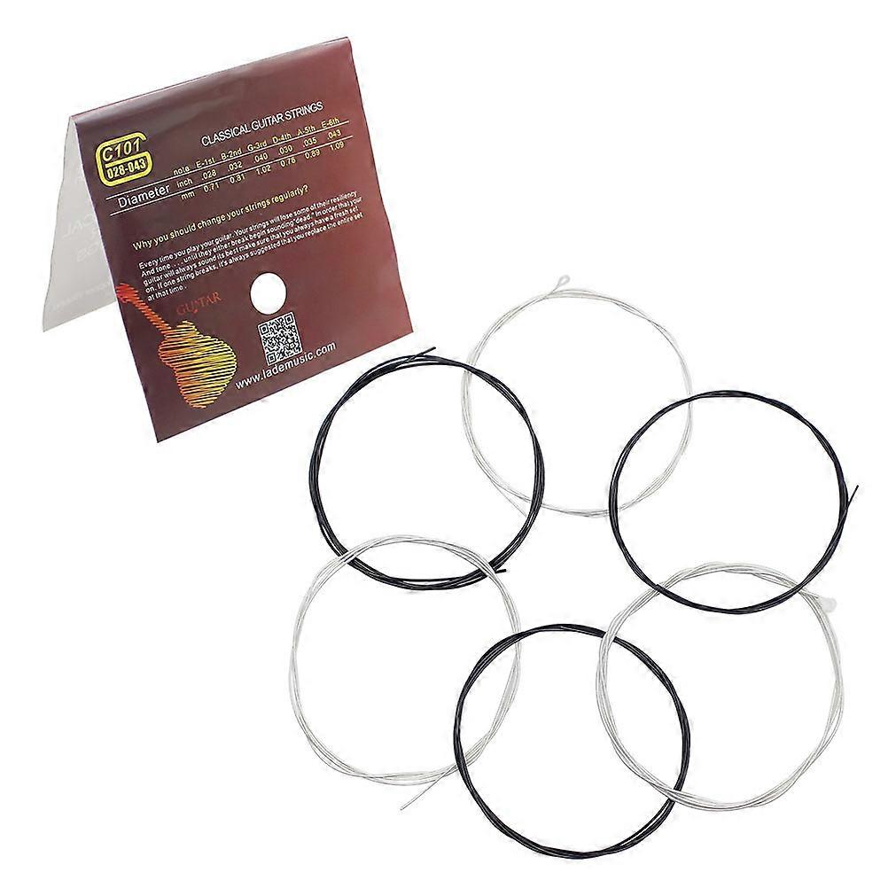 Durable Guitar Strings Nylon Fiber Optic Classical Guitar Strings for 6Pcs