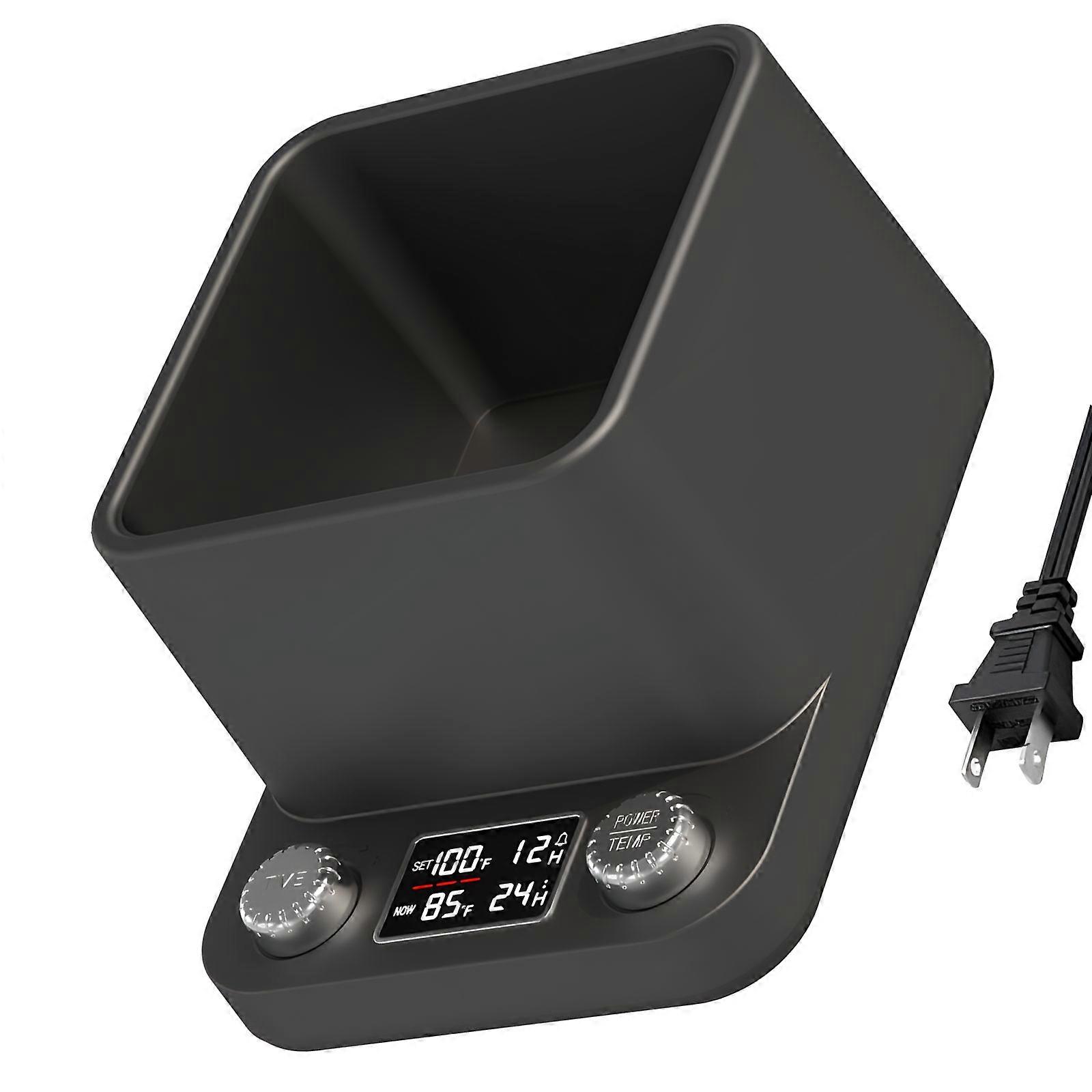 Automatic Yeast Starter Warmer With Timer And Memory Function For Consistent Baking Results  Black