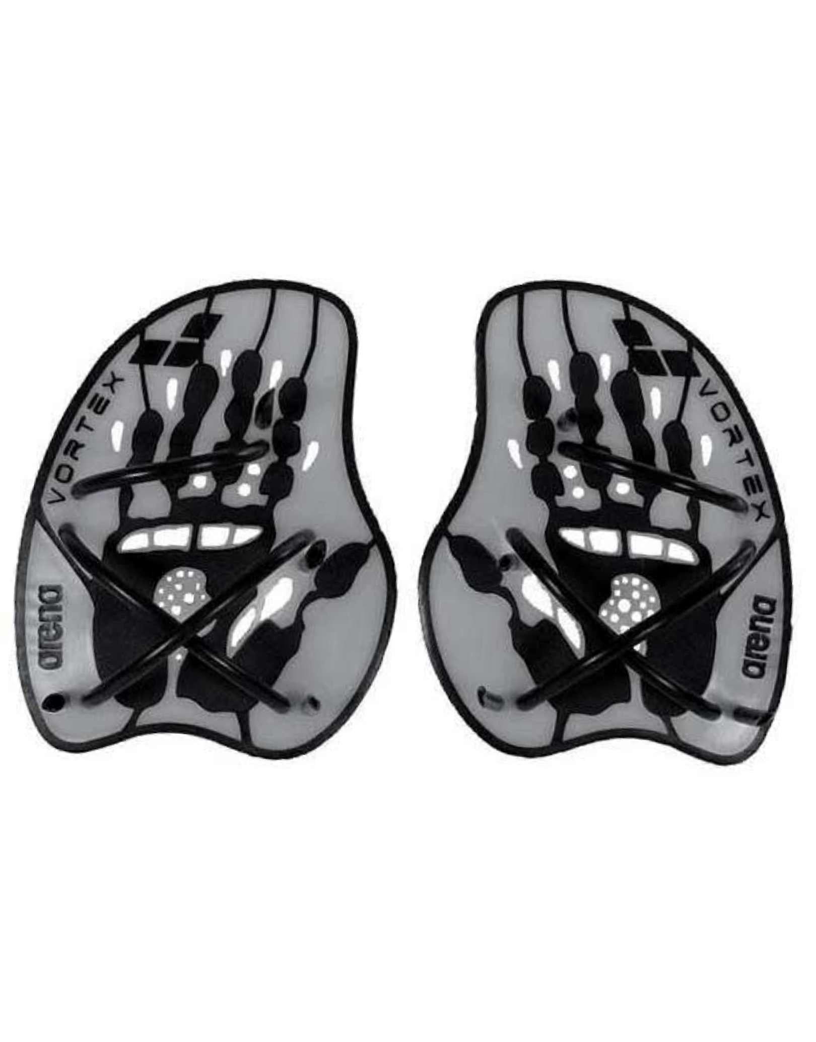 Arena Vortex Evolution Hand Paddle - Silver/Black