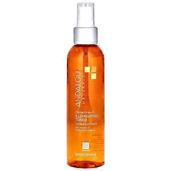 Andalou Naturals, Clementine + C, Tonik rozświetlający, 6 uncji płynu (178 ml), opakowanie 2 szt.