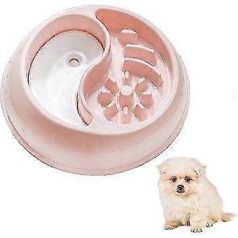 Plastic Pet Food Bowl Simple Household Universal Cat Bowl med flydende skive Hvalpe racer Killing N