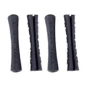 4 pz Plastica Bike Tubo Tubo Copertura Linea Cavo Freno Manicotto Protettivo Alloggiamento (Nero)
