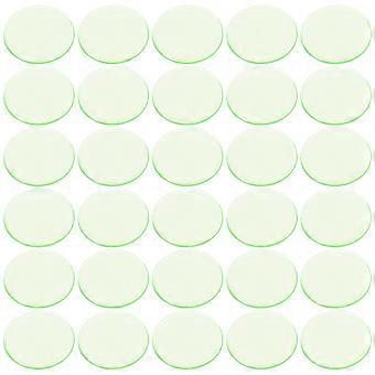 Chips Transparent Plastic for Game Counting 100Pcs Light Green Resin