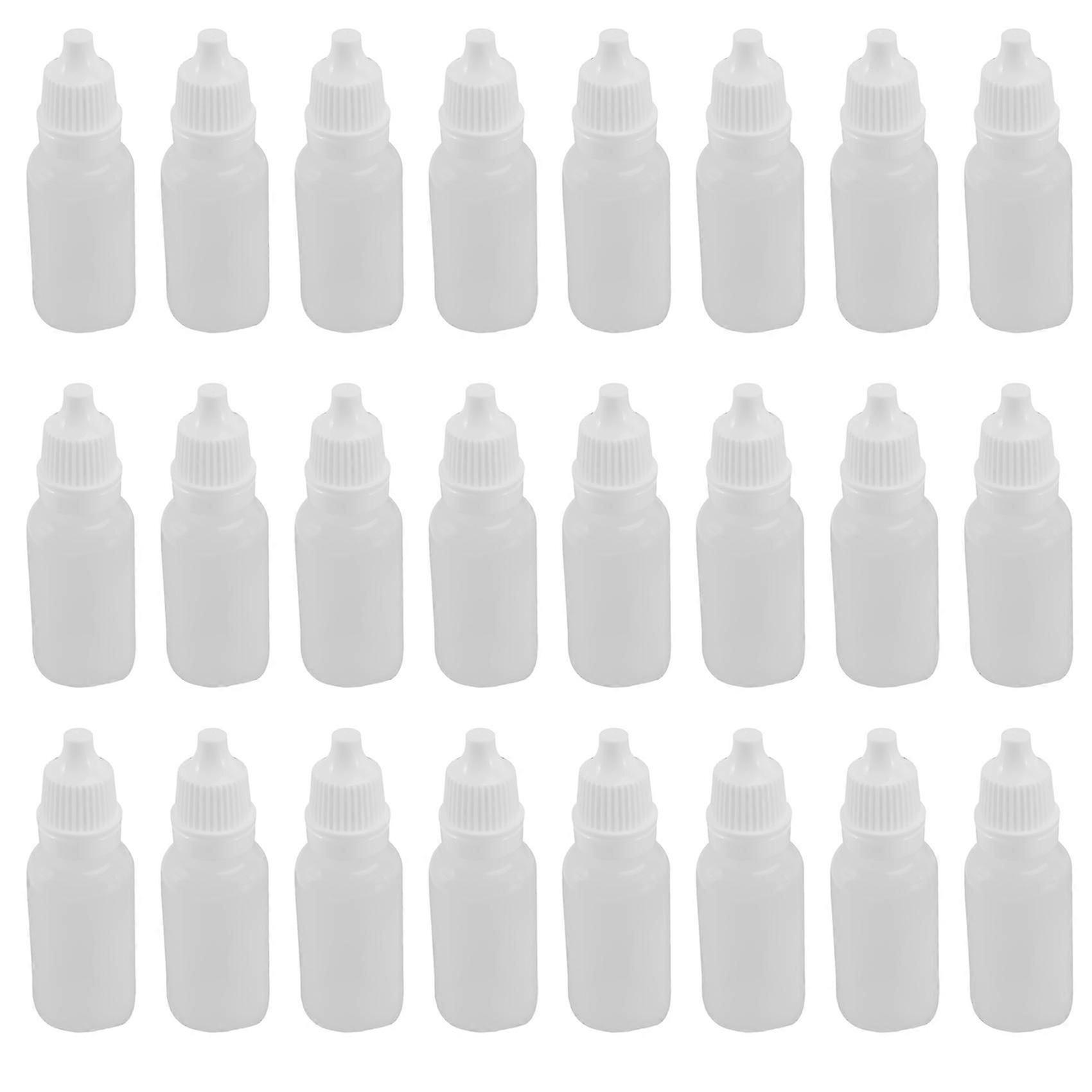 100PCS 15Ml Empty Plastic Squeezable Dropper Bottles Eye Liquid Dropper Refillable Bottles