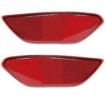 2PCS Rear Bumper Reflector Light 95863110500 Car Tail Warning Light Replacement for Cayenne 2011?2014 Red
