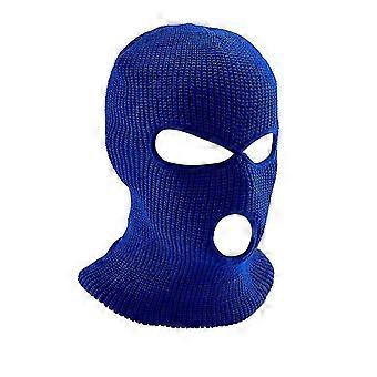 Face Mask Winter Knit Hat 3 Hole Balaclava Hat Hood Tactical Warm Hat