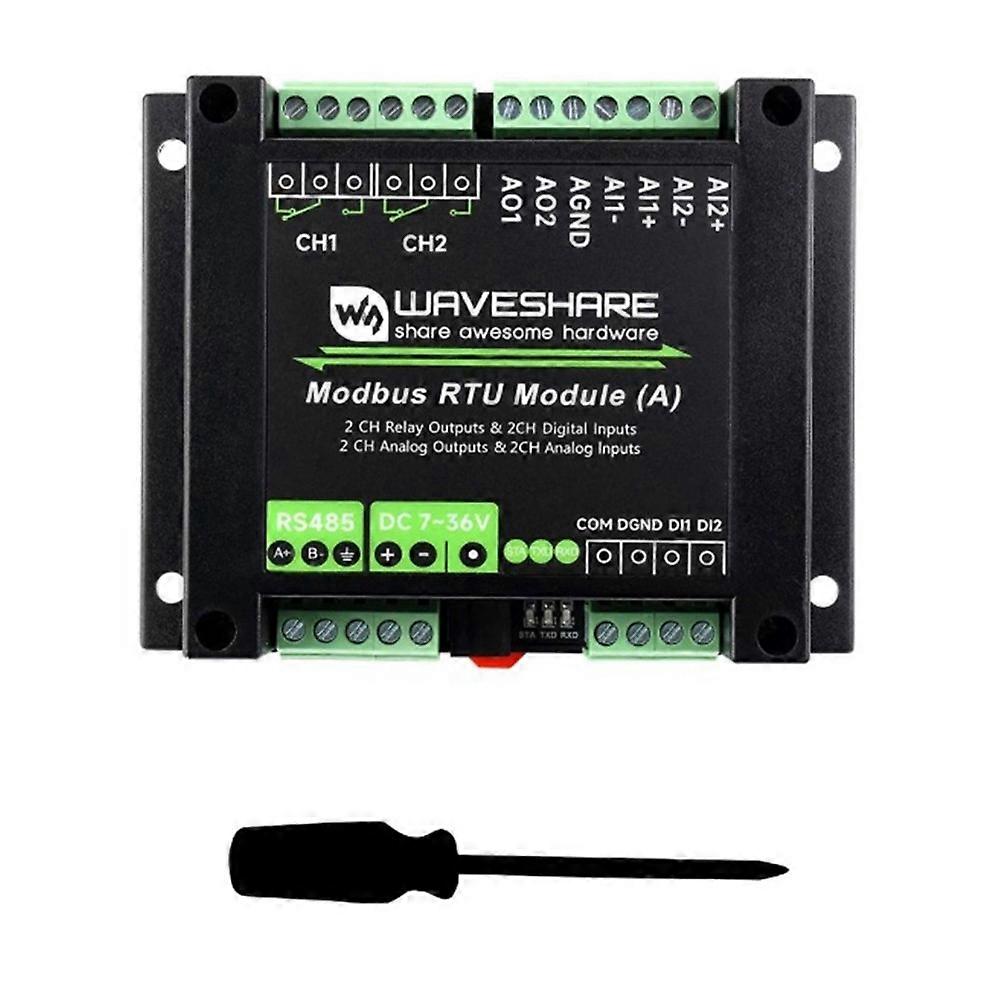 Waveshare Modbus RTU Module (A) Industrial Modbus RTU Mixed Input and Output Module Multiple Isolation Protection Circuits
