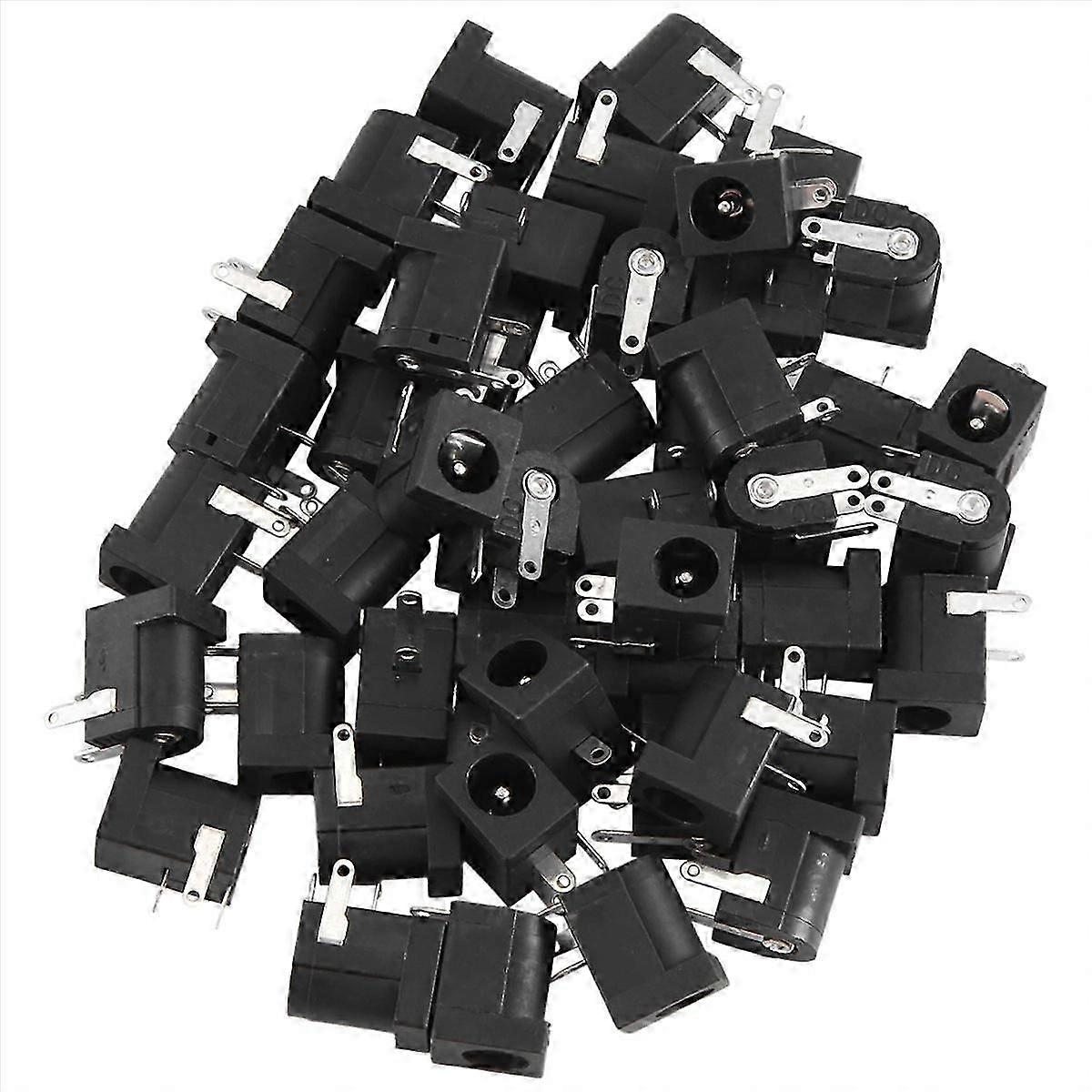 45 Pcs DC Power Jack Socket 2.1mm x 5.5mm -Type PCB Mount DC-005