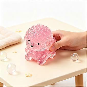Puppy Squishy Toy, Soft Glitter Silicone Dog Design for Kids Adults, Squeeze Fidget Desk Play Party Favor Classroom Reward Gift