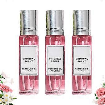 Pheromone Perfume Roll-On Set, Long-Lasting Floral Essential Oil Scent for Daily Use