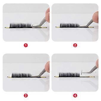 Grafting Fake Eyelashes Tweezer Applicator Makeup Tools Stainless Steel High Precision Special Tweezer (Mirror 7 Shaped Clip)