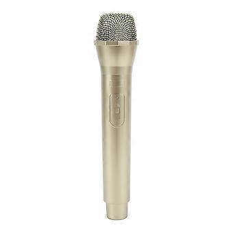 Microphone raliste pour spectacles de danse karaok. Microphone d'entranement pour karaok. Or.