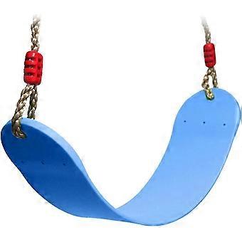 Seggiolino per altalena per bambini con corda Materiale EVA flessibile 66x14 cm Carico massimo 150 kg (blu)