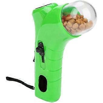 1pcs Pet Treat Launcher, Welpe Snack Spender Tierfutter Spender Hundefutter Katapult, Grün