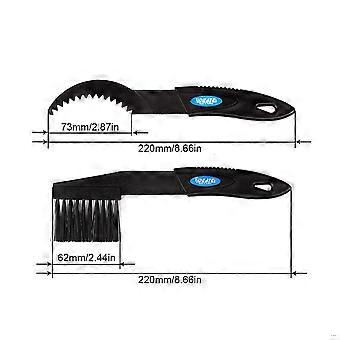 Bicycle chain brush set for mountain bikes, road bikes, cycling chains, cranksets, and freewheels - nylon brush kit ()