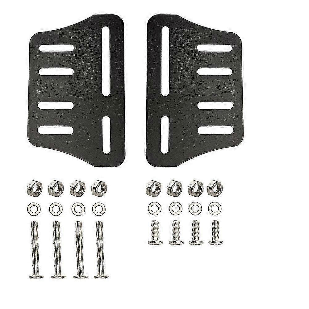 2PCS Heavy Duty Bed Frame Adapter/Connector Plate for Headboard, Adjustable Metal Frame Modification Brackets