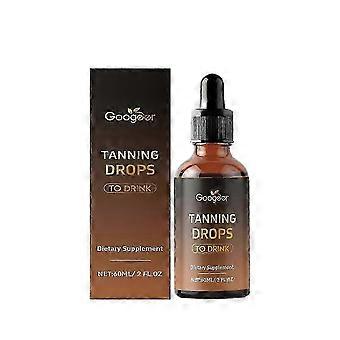 Trinkbare Bräunungstropfen für Gesicht und Körper – Selbstbräuner ohne Sonnenschäden, 60 ml Füllmenge
