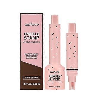 Zephoco Dunkelbrauner Gesichts-Make-up-Stift für sommersprossenähnliche Konturen, schnelltrocknend, langanhaltend, handlich, matt und perfekt für Make-up