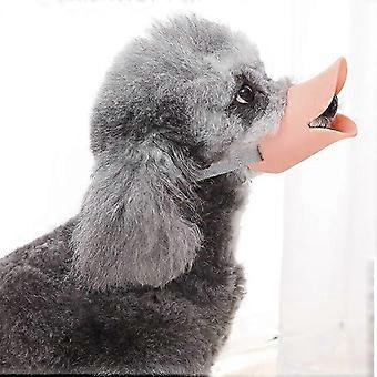 2Pcs Soft Comfortable Non-Biting Anti-Bite Silicone Muzzle Duckbill 17CM Rose