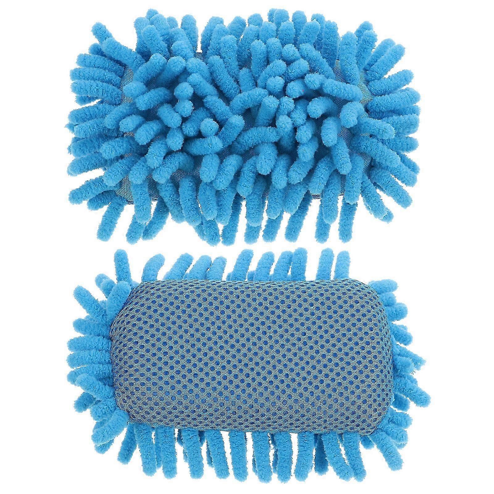 Chenille Cleaning Sponge Whiteboard Eraser for School Use 2Pcs Set