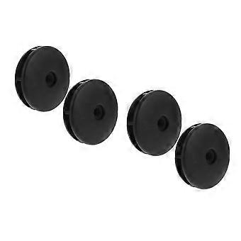 Noise Reduction Black Fitness Pulley Wheel Cover 4Pairs for Fitness Equipment