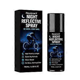 HozoneX Night Reflective Spray 100 ml for Backpacks, Bicycles and Markings XWD