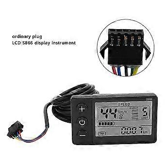 LCD-Display S866 für Elektrofahrräder, schwarz, kompatibel mit 22-mm-Lenkern