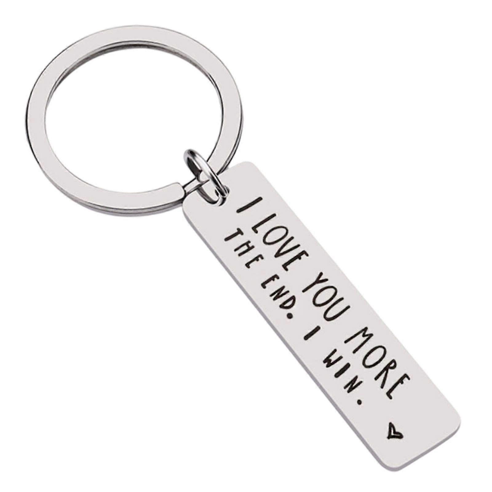 Durable Skin-Friendly Stainless Steel Square Keychain Ring