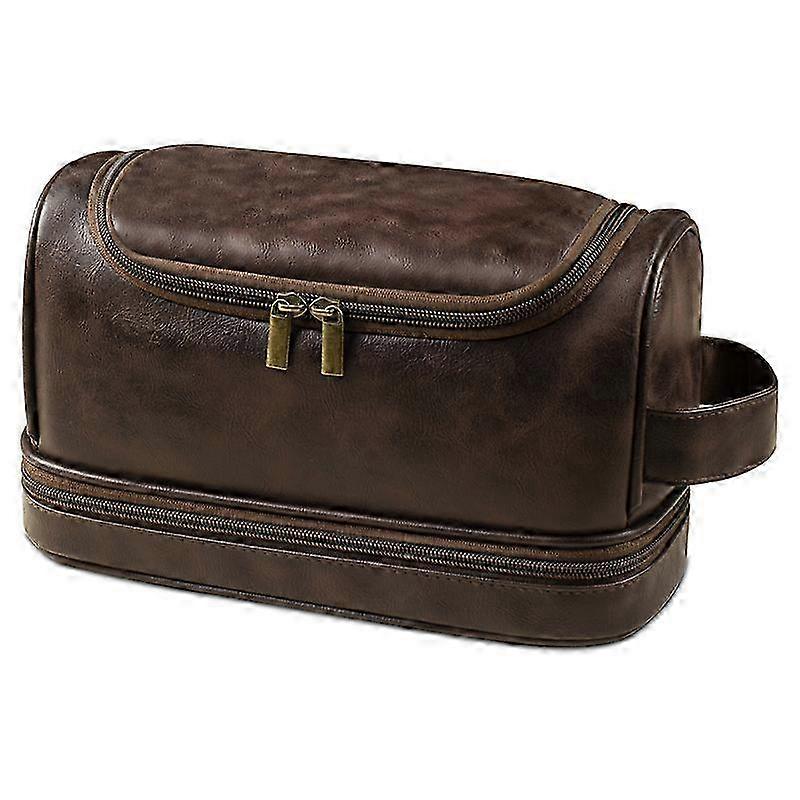 Hanging Leather Toiletry Bag Box