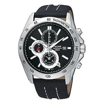 Pulse Atlanta Quartz analogico Uomo Orologio con Cowhide Bracciale PF3989X1