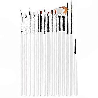 Precision Nail Detailing Brush Set, Decorative Painting and Double-Ended Nail Dotting Pens for Professional and Personal Use