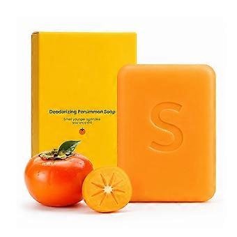 Persimmon, natürliche Reinigungseise, 100g, 1 Stück, leicht und geeignet für alle Hauttypen.