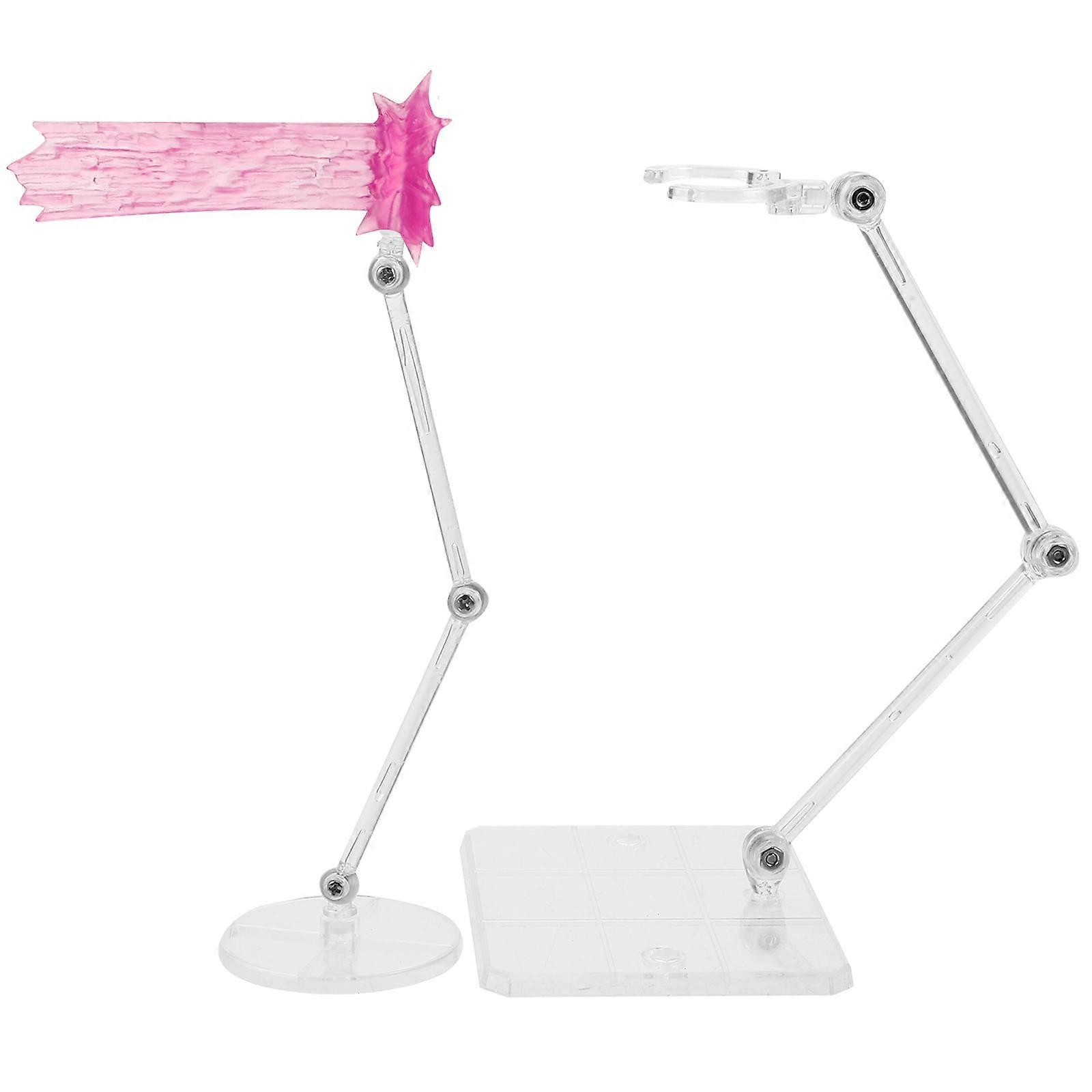 Action Figure Holder with Effect for 4Sets Plastic Doll Display Rack