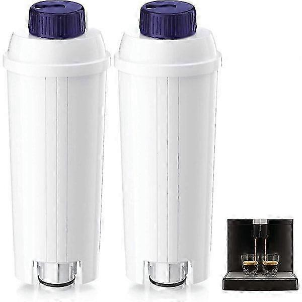 Water Filter Replacement, 2 Pack, Compatible with DLSC002 Coffee Maker, Reduces Scale, Improves Coffee Quality