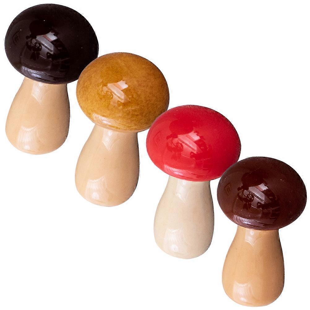 Ceramic Chopstick Rest Mushroom Shape for Dining Table 16Pcs Set