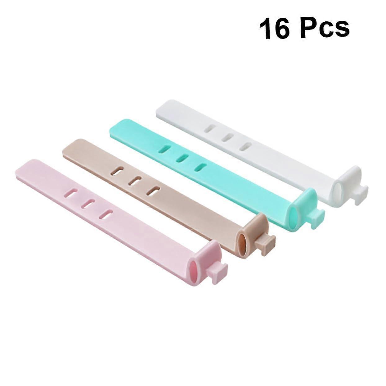 16pcs Silicone Snap Cable Organizer Clips for Quick Cord Management and Tangle Electronics