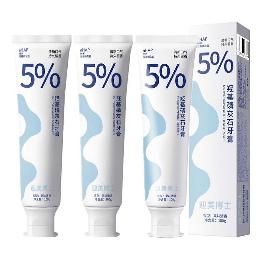 3pcs Nano Hydroxyapatite Toothpaste