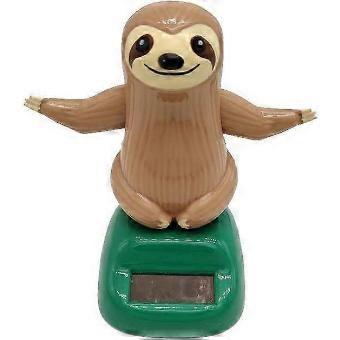 2 Pack Solar Powered Sloth Bobblehead, Cute Cartoon Sloth Solar Dancing Toy, Novelty Car Dashboard Desk Office Decor Gift