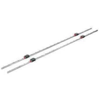 15 mm lineær skinnesæt, 1500 mm med 4 lagermoduler.