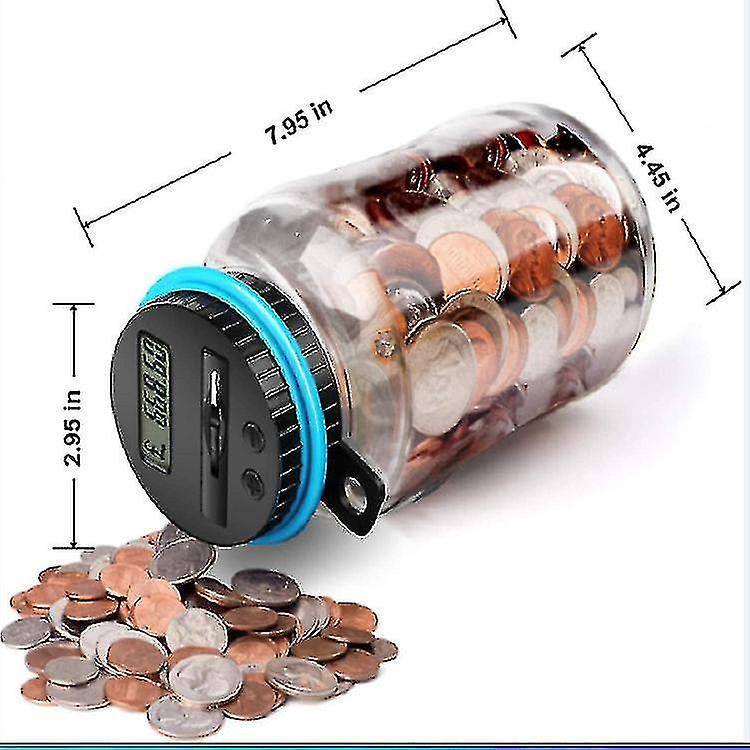 Piggy Bank With Lock, Counting Piggy Bank, Digital Display Piggy Bank_f