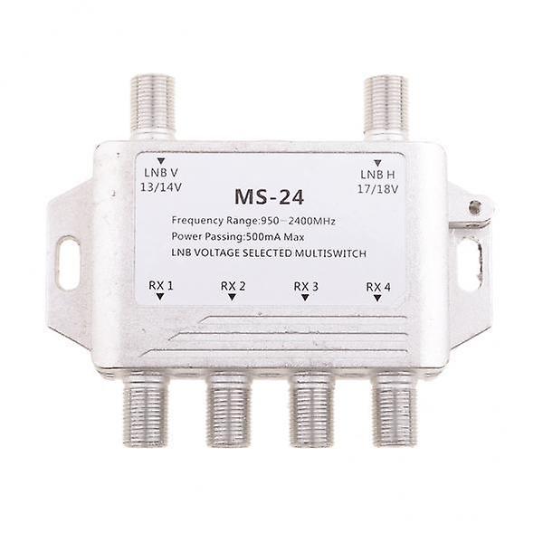 2x2x4 Way LNB Voltage Selected Multiswitch Satellite Multi Switch 2 In 4 Out