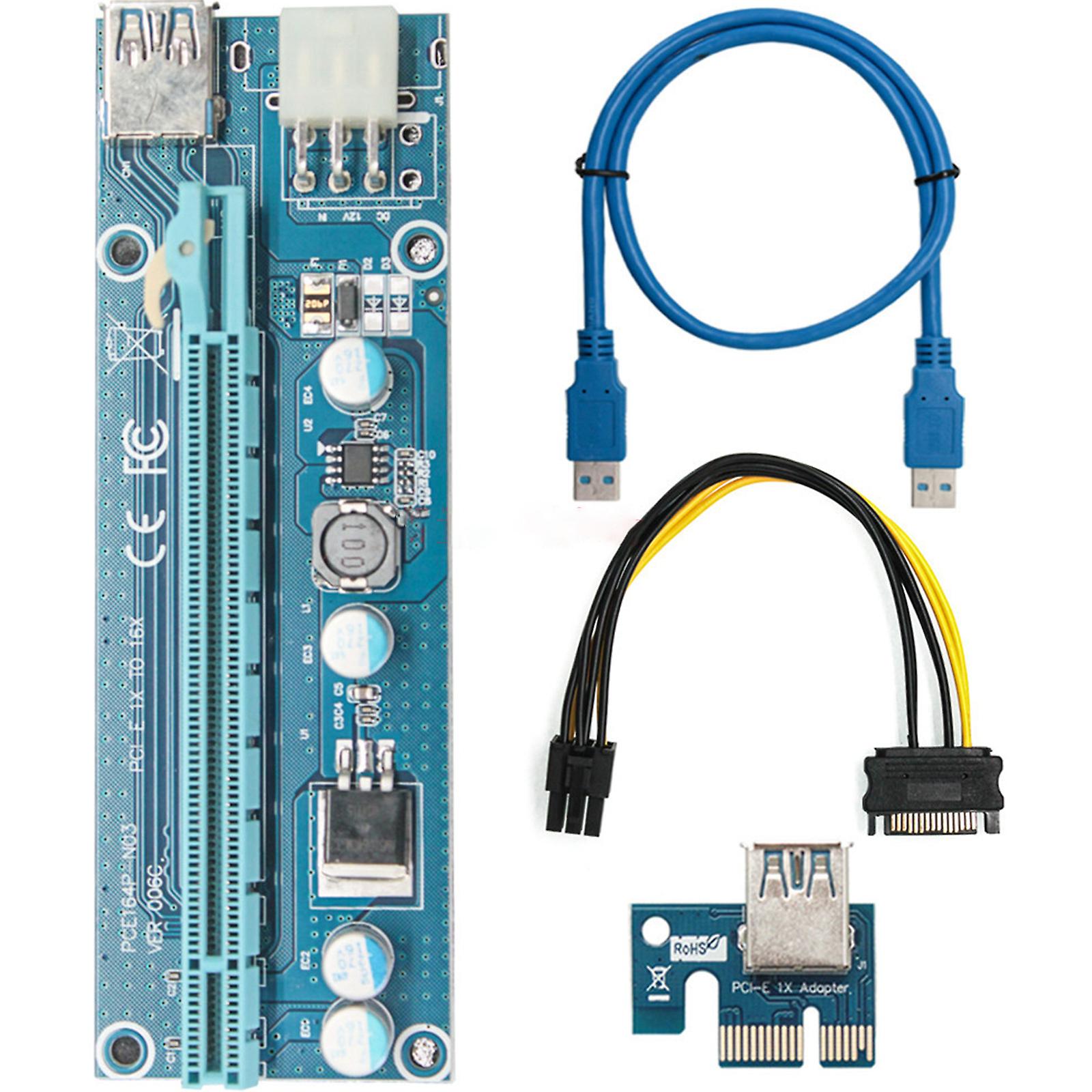 Ver006c Pci-e Riser Card Usb 3.0 Cable Pci For Express Pcie 1x To 16x Extender