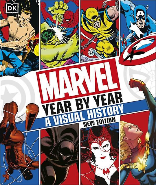 Marvel Year By Year A Visual History New Edition by Stephen Wiacek Hardback Book