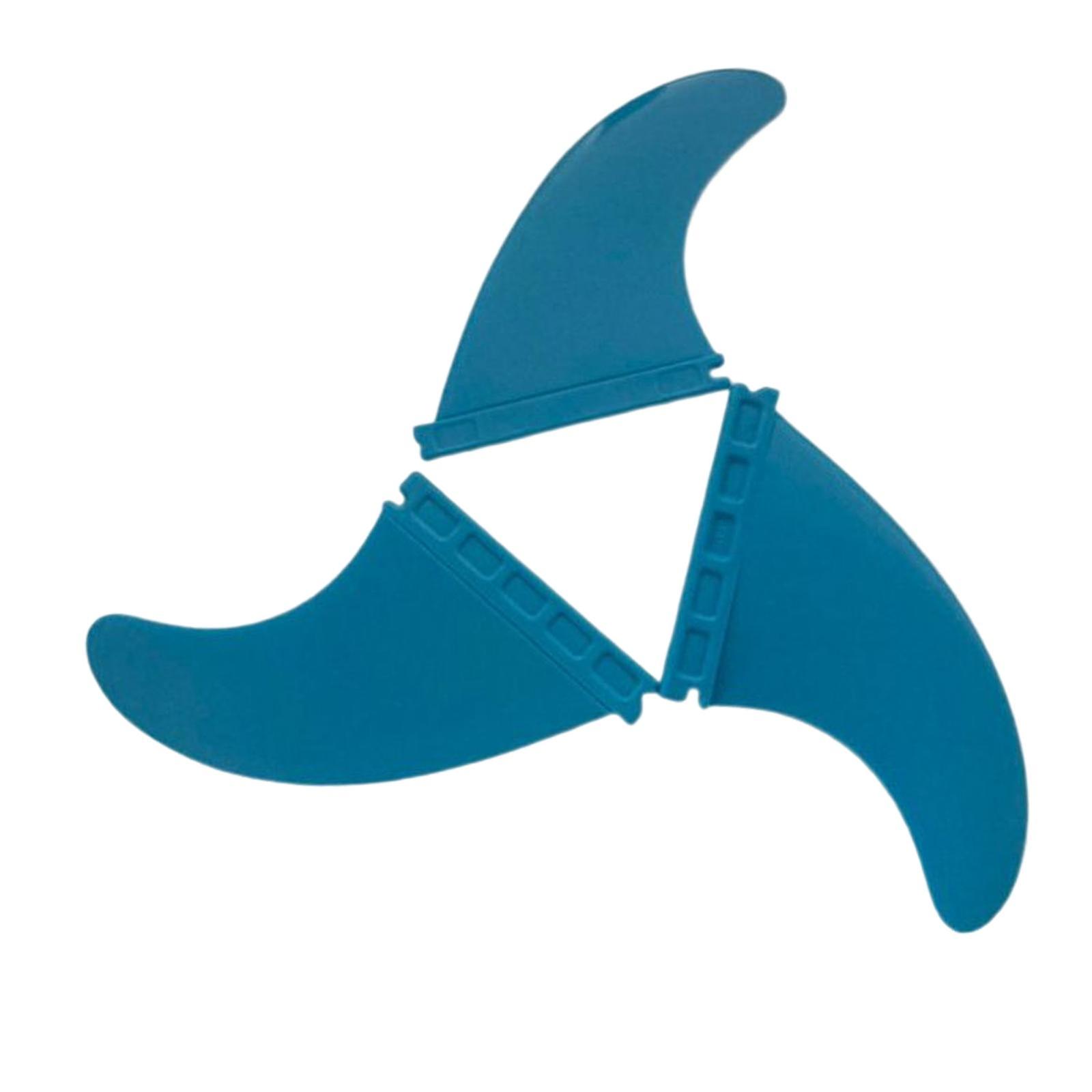 Stand up Paddle Board Fin 3Pcs/Set Surfboard Fins for Surfboard Repair Parts Blue